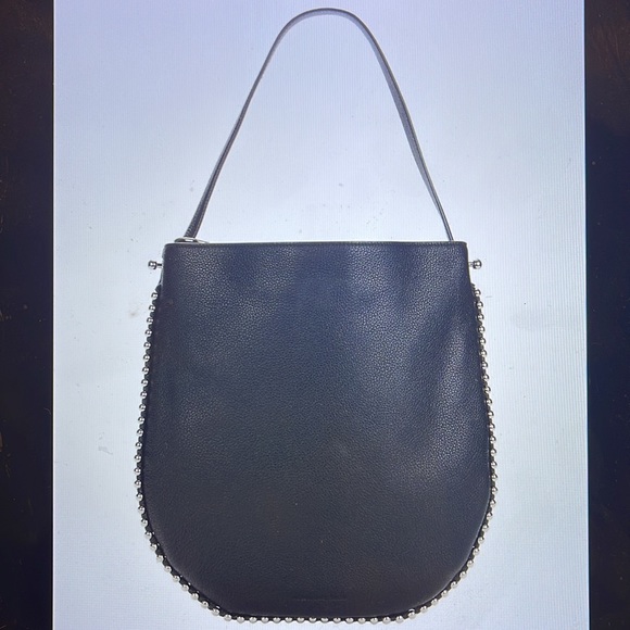 Alexander Wang Black Hobo Bag with Silver Chain - Picture 3 of 13